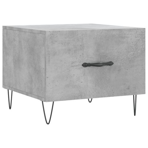 Table basse gris béton 50x50x40 cm bois d'ingénierie - Photo n°2; ?>