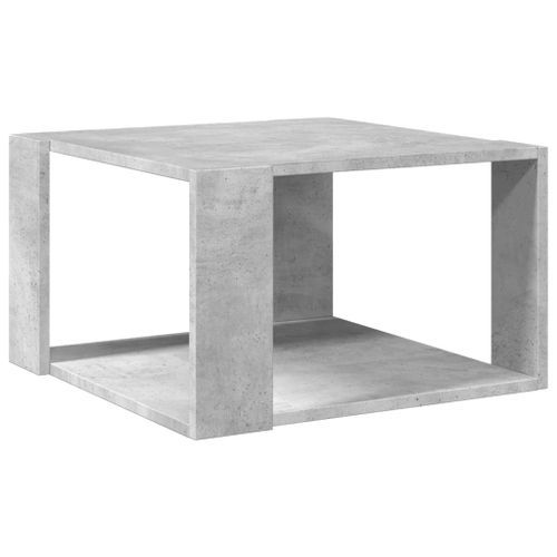 Table basse gris béton 51,5x51,5x30 cm bois d'ingénierie - Photo n°2; ?>