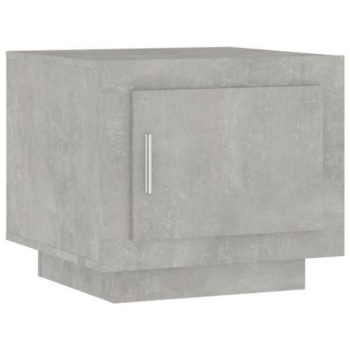 Table basse gris béton 51x50x45 cm bois d'ingénierie - Photo n°2; ?>