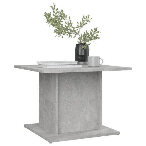 Table basse Gris béton 55,5x55,5x40 cm - Photo n°3; ?>