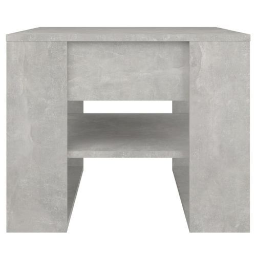 Table basse gris béton 55,5x55x45 cm bois d'ingénierie - Photo n°3; ?>