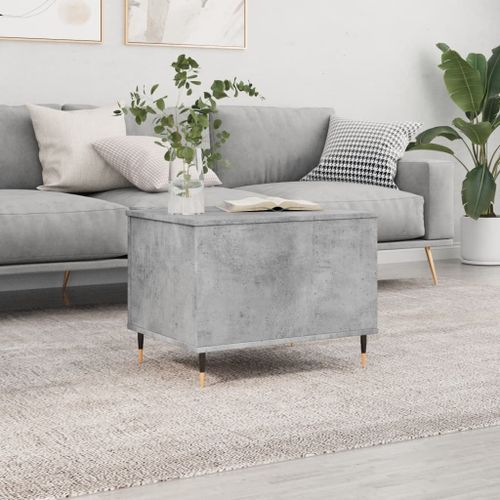 Table basse Gris béton 60x44,5x45 cm Bois d'ingénierie - Photo n°2; ?>