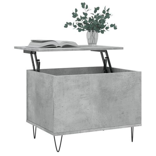 Table basse Gris béton 60x44,5x45 cm Bois d'ingénierie - Photo n°3; ?>