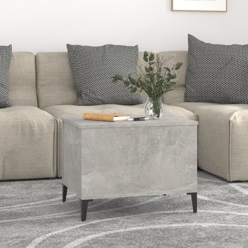 Table basse Gris béton 60x44,5x45 cm Bois d'ingénierie - Photo n°3; ?>