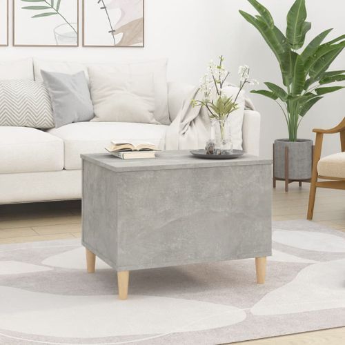 Table basse Gris béton 60x44,5x45 cm Bois d'ingénierie - Photo n°3; ?>