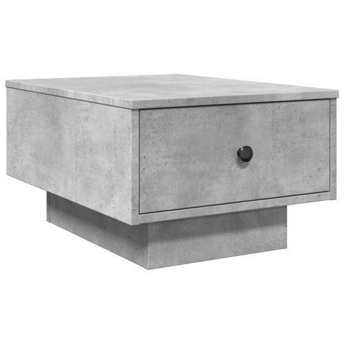 Table basse gris béton 60x45x31 cm bois d'ingénierie - Photo n°2; ?>