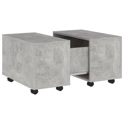 Table basse Gris béton 60x60x38 cm - Photo n°3; ?>