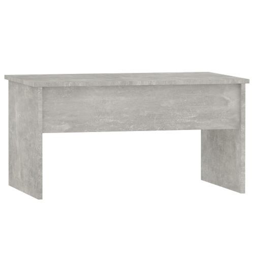 Table basse Gris béton 80x50,5x41,5 cm Bois d'ingénierie - Photo n°3; ?>