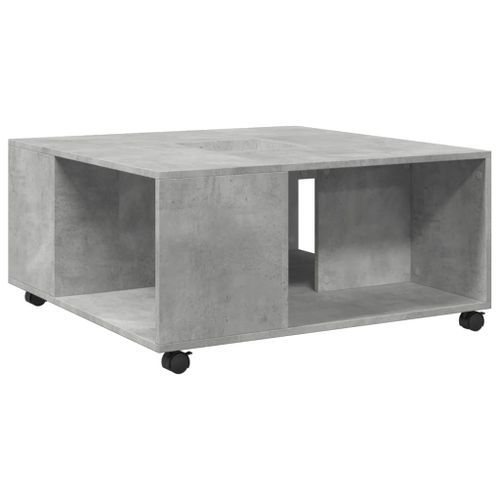 Table basse gris béton 80x80x40 cm bois d'ingénierie - Photo n°2; ?>