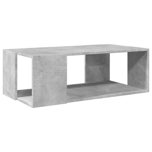 Table basse gris béton 89,5x48x30 cm bois d'ingénierie - Photo n°2; ?>