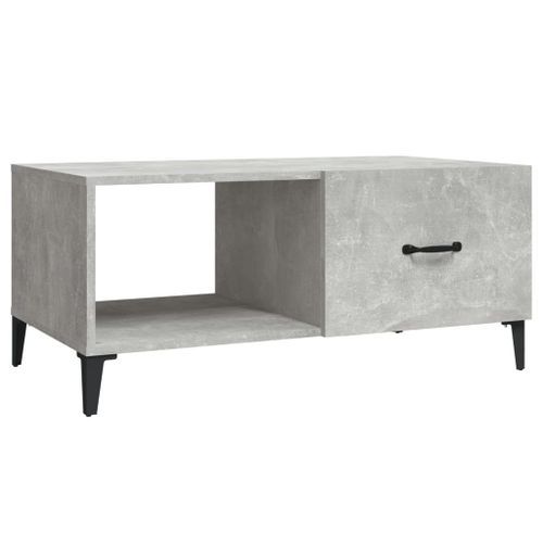 Table basse Gris béton 90x50x40 cm Bois d'ingénierie - Photo n°2; ?>