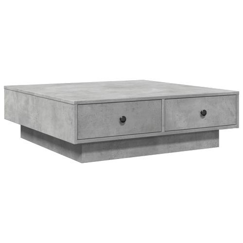 Table basse Gris béton 90x90x28 cm - Photo n°2; ?>