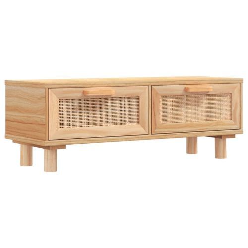 Table basse Marron 80x40x30 cm Bois d'ingénierie et pin massif - Photo n°2; ?>