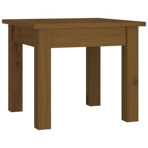 Table basse Marron miel 35x35x30 cm Bois massif de pin - Photo n°2; ?>