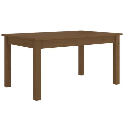 Table basse Marron miel 80x50x40 cm Bois massif de pin - Photo n°2; ?>