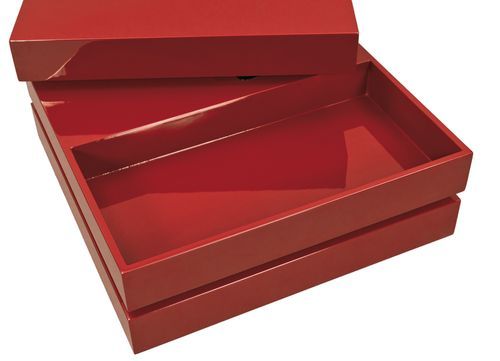 Table basse modulable laquée rouge Olly - Photo n°3; ?>