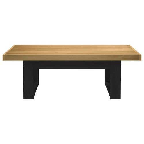 Table basse NOAIN pieds en forme de U 120x60x40 cm massif pin - Photo n°3; ?>