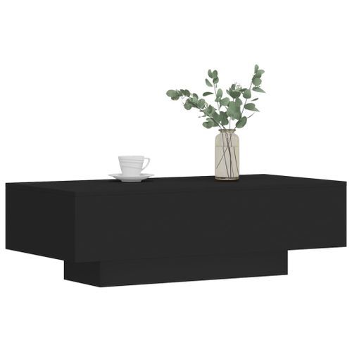 Table basse noir 100x49,5x31 cm bois d'ingénierie - Photo n°3; ?>