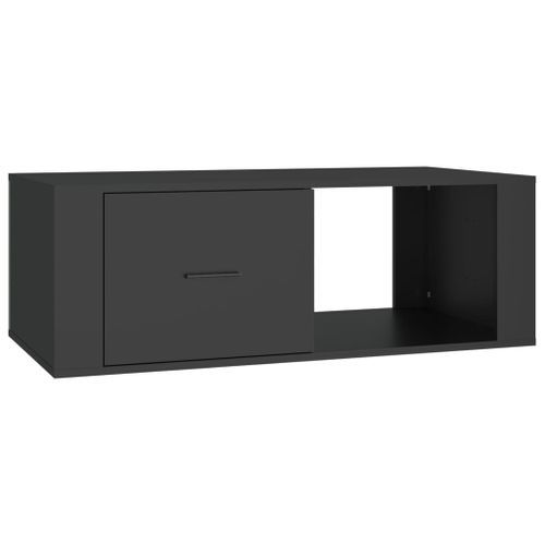 Table basse Noir 100x50,5x35 cm Bois d'ingénierie - Photo n°3; ?>