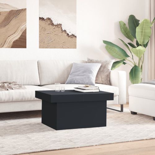 Table basse noir 100x55x40 cm bois d'ingénierie - Photo n°3; ?>