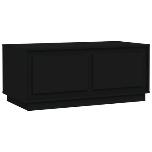 Table basse noir 102x50x44 cm bois d'ingénierie - Photo n°2; ?>