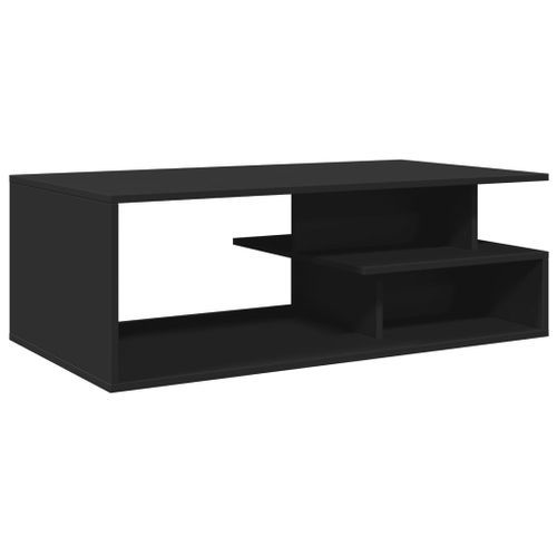 Table basse noir 102x55x35 cm bois d'ingénierie - Photo n°2; ?>