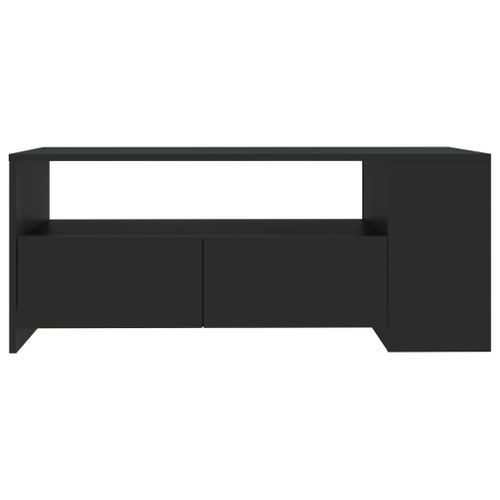 Table basse noir 102x55x42 cm bois d'ingénierie - Photo n°3; ?>