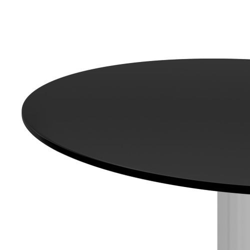 Table basse Noir 40 cm Verre trempé - Photo n°3; ?>