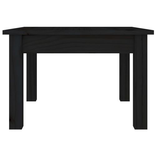 Table basse Noir 45x45x30 cm Bois massif de pin - Photo n°3; ?>