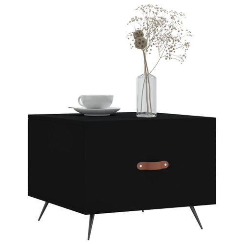 Table basse Noir 50x50x40 cm Bois d'ingénierie - Photo n°3; ?>