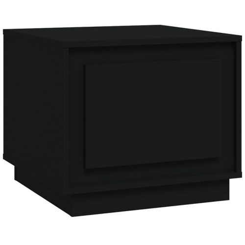 Table basse noir 51x50x44 cm bois d'ingénierie - Photo n°2; ?>