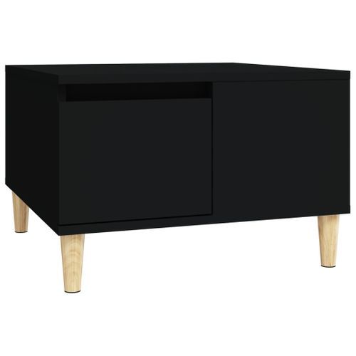 Table basse noir 55x55x36,5 cm bois d'ingénierie - Photo n°2; ?>