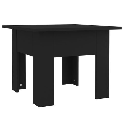 Table basse noir 55x55x42 cm bois d'ingénierie - Photo n°2; ?>