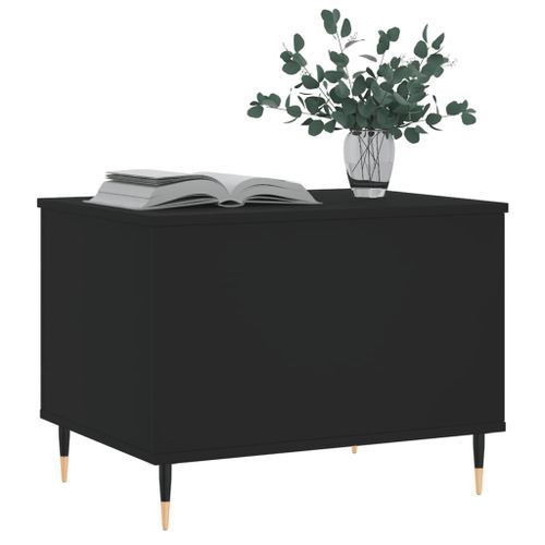 Table basse Noir 60x44,5x45 cm Bois d'ingénierie - Photo n°3; ?>