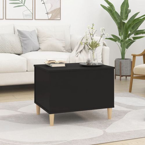 Table basse Noir 60x44,5x45 cm Bois d'ingénierie - Photo n°3; ?>