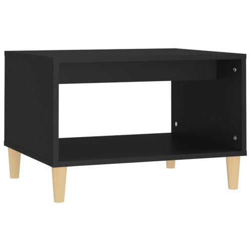 Table basse Noir 60x50x40 cm Bois d'ingénierie - Photo n°2; ?>