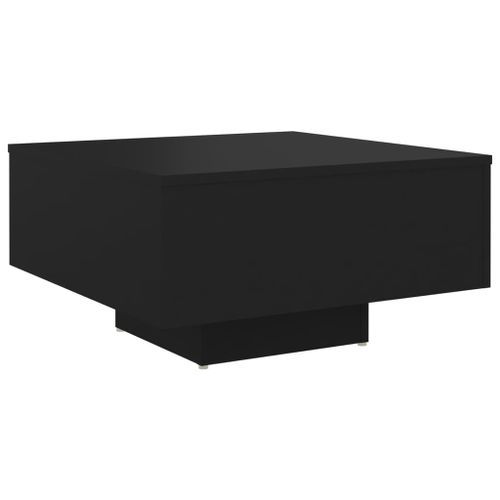 Table basse Noir 60x60x31,5 cm - Photo n°3; ?>