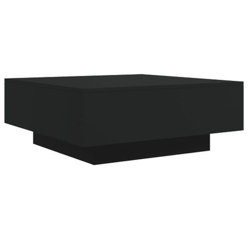 Table basse noir 80x80x31 cm bois d'ingénierie - Photo n°2; ?>