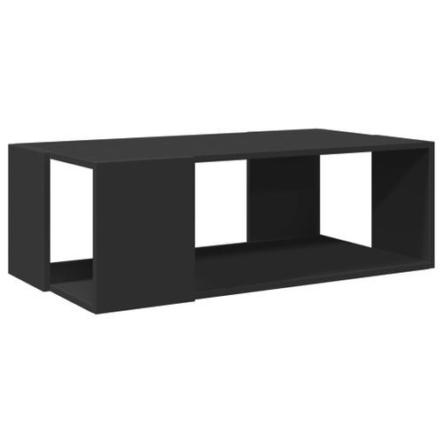 Table basse noir 89,5x48x30 cm bois d'ingénierie - Photo n°2; ?>