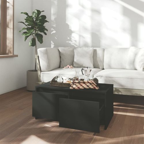 Table basse Noir 90x50x41,5 cm - Photo n°3; ?>