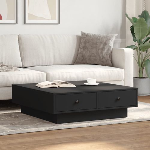 Table basse Noir 90x90x28 cm - Photo n°3; ?>