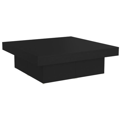 Table basse Noir 90x90x28 cm - Photo n°3; ?>