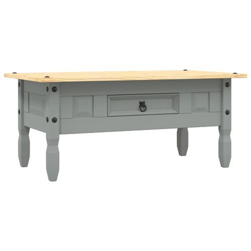 Table basse Pin mexicain Gamme Corona Gris 100x55x44 cm - Photo n°2; ?>