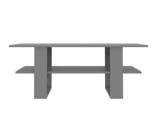 Table basse rectangulaire 2 plateaux bois gris Tchita - Photo n°3; ?>
