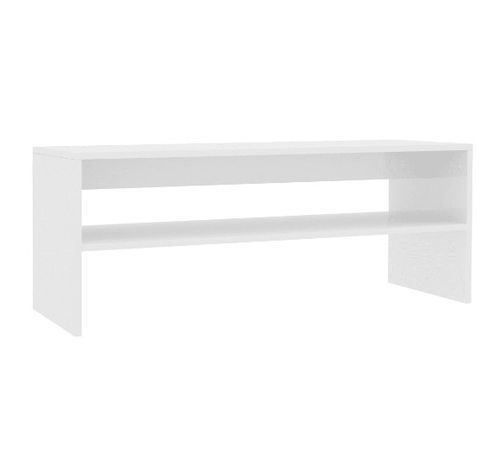 Table basse rectangulaire bois blanc Sonya 2 - Photo n°3; ?>