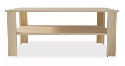 Table basse rectangulaire bois chêne clair Dimer - Photo n°2; ?>