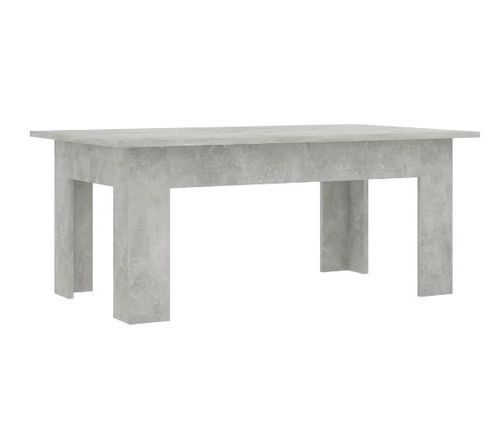 Table basse rectangulaire bois gris béton Léonie - Photo n°3; ?>