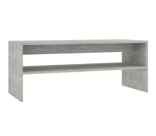 Table basse rectangulaire bois gris béton Sonya - Photo n°3; ?>