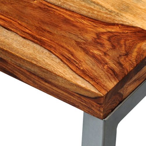 Table basse rectangulaire bois massif de Sesham Bouka - Photo n°3; ?>