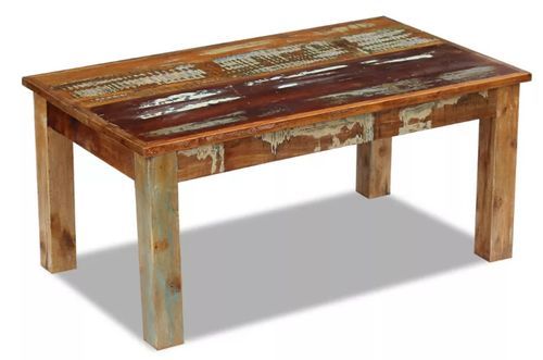 Table basse rectangulaire bois massif recyclé Lau 2 - Photo n°3; ?>